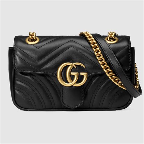 gucci bag black mini|black Gucci bag small.